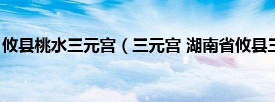 攸县桃水三元宫（三元宫 湖南省攸县三元宫）