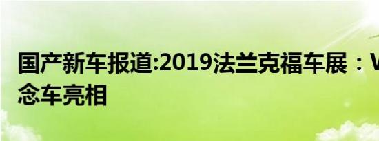 国产新车报道:2019法兰克福车展：WEY X概念车亮相