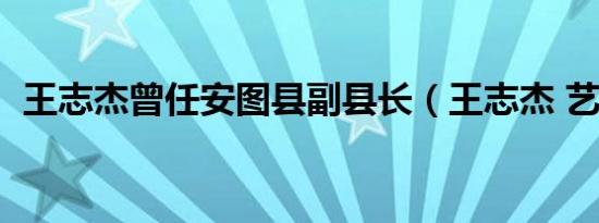 王志杰曾任安图县副县长（王志杰 艺术家）