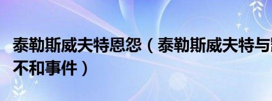 泰勒斯威夫特恩怨（泰勒斯威夫特与凯蒂佩里不和事件）