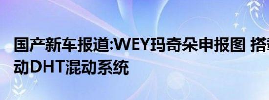 国产新车报道:WEY玛奇朵申报图 搭载柠檬混动DHT混动系统