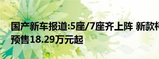 国产新车报道:5座/7座齐上阵 新款柯迪亚克预售18.29万元起