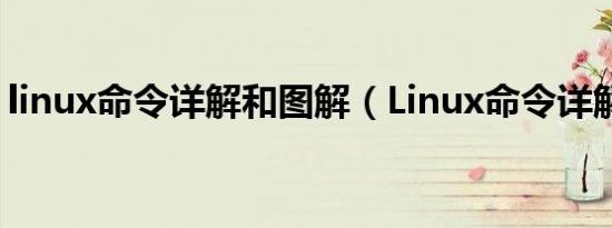 linux命令详解和图解（Linux命令详解手册）