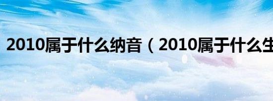 2010属于什么纳音（2010属于什么生肖年）