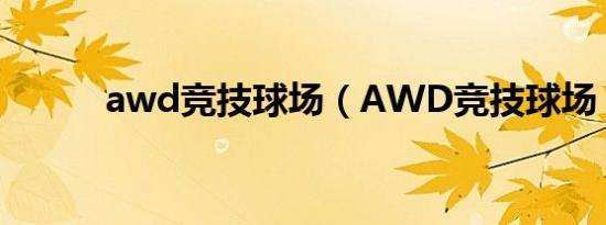 awd竞技球场（AWD竞技球场）