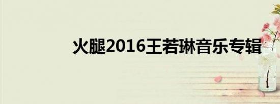 火腿2016王若琳音乐专辑