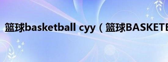 篮球basketball cyy（篮球BASKETBALL）