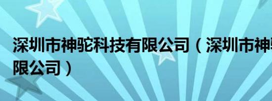 深圳市神驼科技有限公司（深圳市神驼科技有限公司）