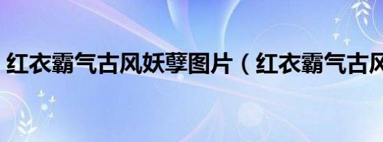 红衣霸气古风妖孽图片（红衣霸气古风妖孽）