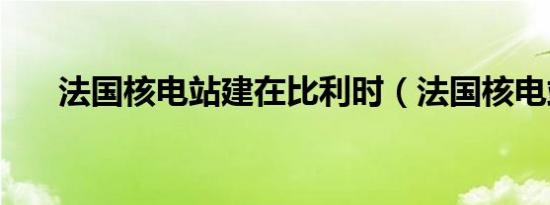 法国核电站建在比利时（法国核电站）