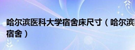 哈尔滨医科大学宿舍床尺寸（哈尔滨医科大学宿舍）