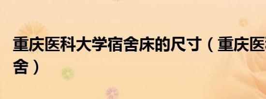 重庆医科大学宿舍床的尺寸（重庆医科大学宿舍）