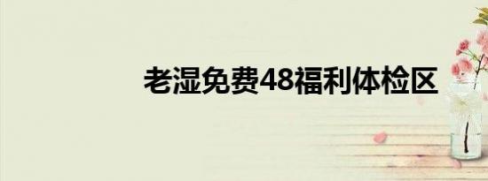 老湿免费48福利体检区