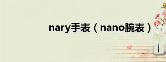 nary手表（nano腕表）