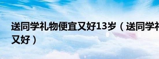 送同学礼物便宜又好13岁（送同学礼物便宜又好）