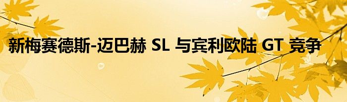 新梅赛德斯-迈巴赫 SL 与宾利欧陆 GT 竞争(图1)