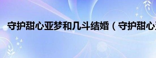 守护甜心亚梦和几斗结婚（守护甜心亚梦）