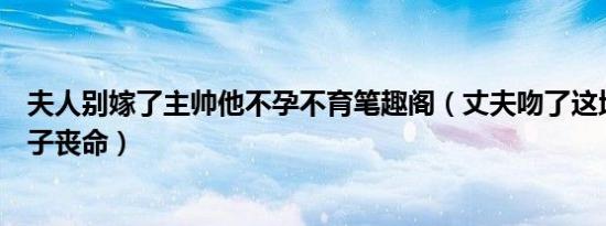 夫人别嫁了主帅他不孕不育笔趣阁（丈夫吻了这地方竟让妻子丧命）