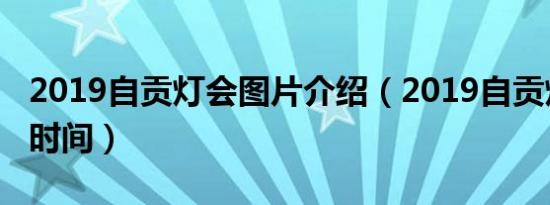 2019自贡灯会图片介绍（2019自贡灯会开放时间）