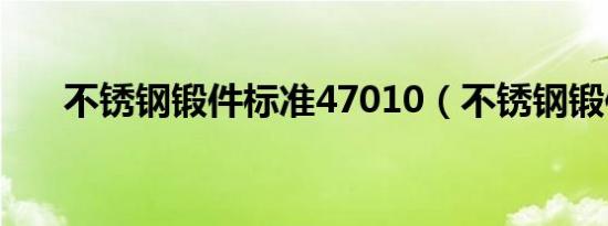 不锈钢锻件标准47010（不锈钢锻件）