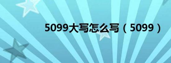 5099大写怎么写（5099）