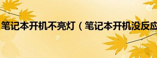 笔记本开机不亮灯（笔记本开机没反应 灯亮）