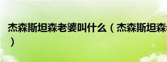 杰森斯坦森老婆叫什么（杰森斯坦森老婆出轨）