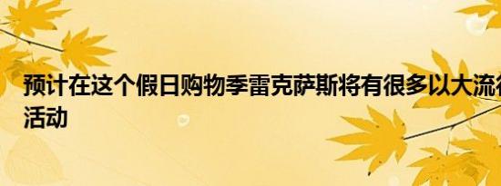 预计在这个假日购物季雷克萨斯将有很多以大流行为主题的活动