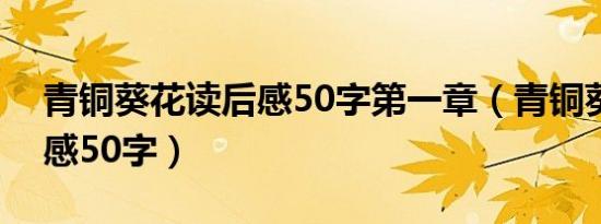 青铜葵花读后感50字第一章（青铜葵花读后感50字）