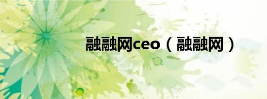 融融网ceo（融融网）