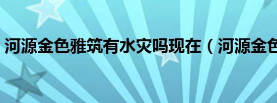 河源金色雅筑有水灾吗现在（河源金色雅筑）