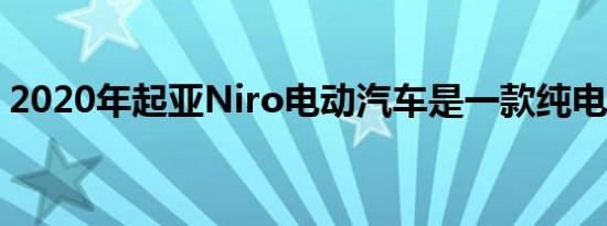 2020年起亚Niro电动汽车是一款纯电动汽车