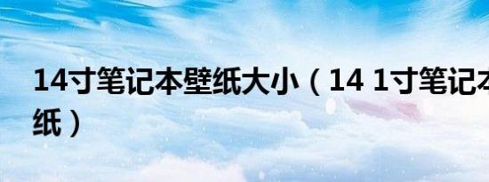 14寸笔记本壁纸大小（14 1寸笔记本桌面壁纸）