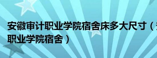 安徽审计职业学院宿舍床多大尺寸（安徽审计职业学院宿舍）