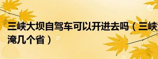 三峡大坝自驾车可以开进去吗（三峡大坝可以淹几个省）