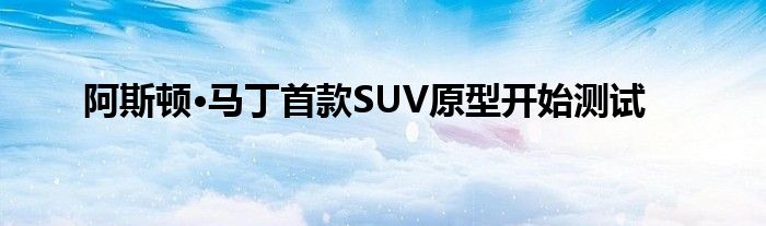 阿斯顿·马丁首款SUV原型开始测试(图1)