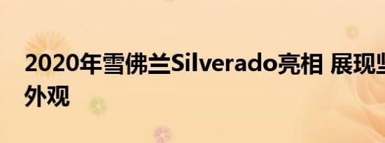 2020年雪佛兰Silverado亮相 展现坚韧的新外观