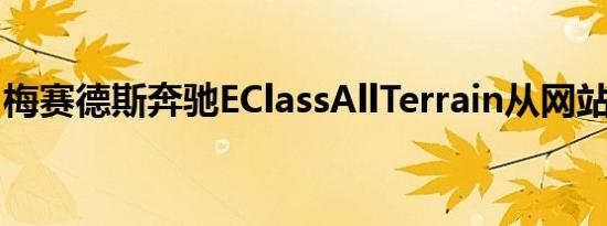 梅赛德斯奔驰EClassAllTerrain从网站上移除