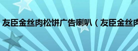 友臣金丝肉松饼广告喇叭（友臣金丝肉松饼）