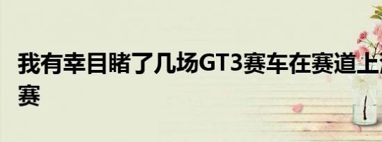 我有幸目睹了几场GT3赛车在赛道上漫游的比赛