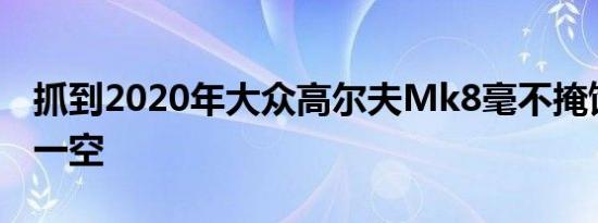 抓到2020年大众高尔夫Mk8毫不掩饰地抢购一空