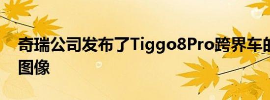 奇瑞公司发布了Tiggo8Pro跨界车的第一批图像