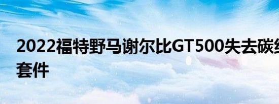 2022福特野马谢尔比GT500失去碳纤维处理套件