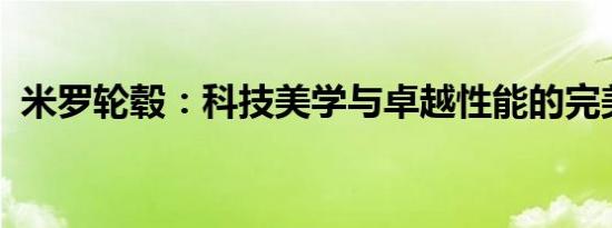 米罗轮毂：科技美学与卓越性能的完美融合