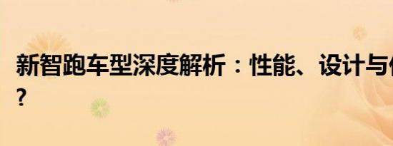 新智跑车型深度解析：性能、设计与价值如何?