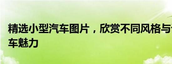 精选小型汽车图片，欣赏不同风格与设计的汽车魅力